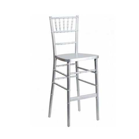 Silla Coctelera Tiffany Plateada Alta
