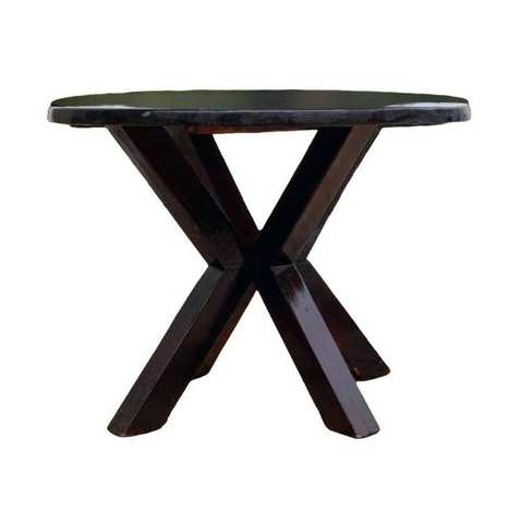 Consola de Madera Redonda